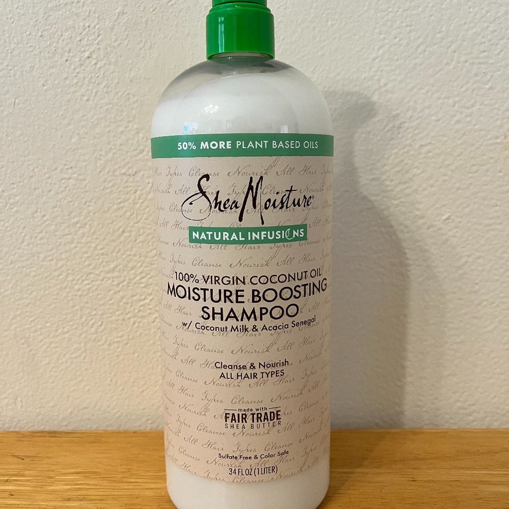 Shea Moisture Boosting Shampoo Natural Infusion 34 oz/1 Liter - New, without box